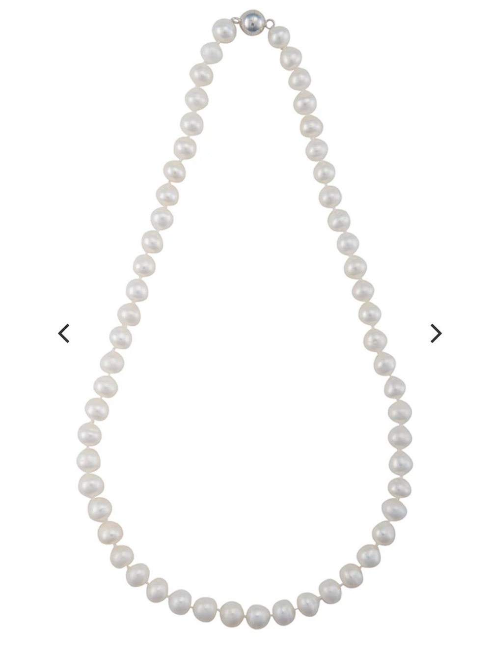 NIB Dog House Pearls, White Pearl Necklace 18” A+ freshwater 8-9mm pearls Bridal